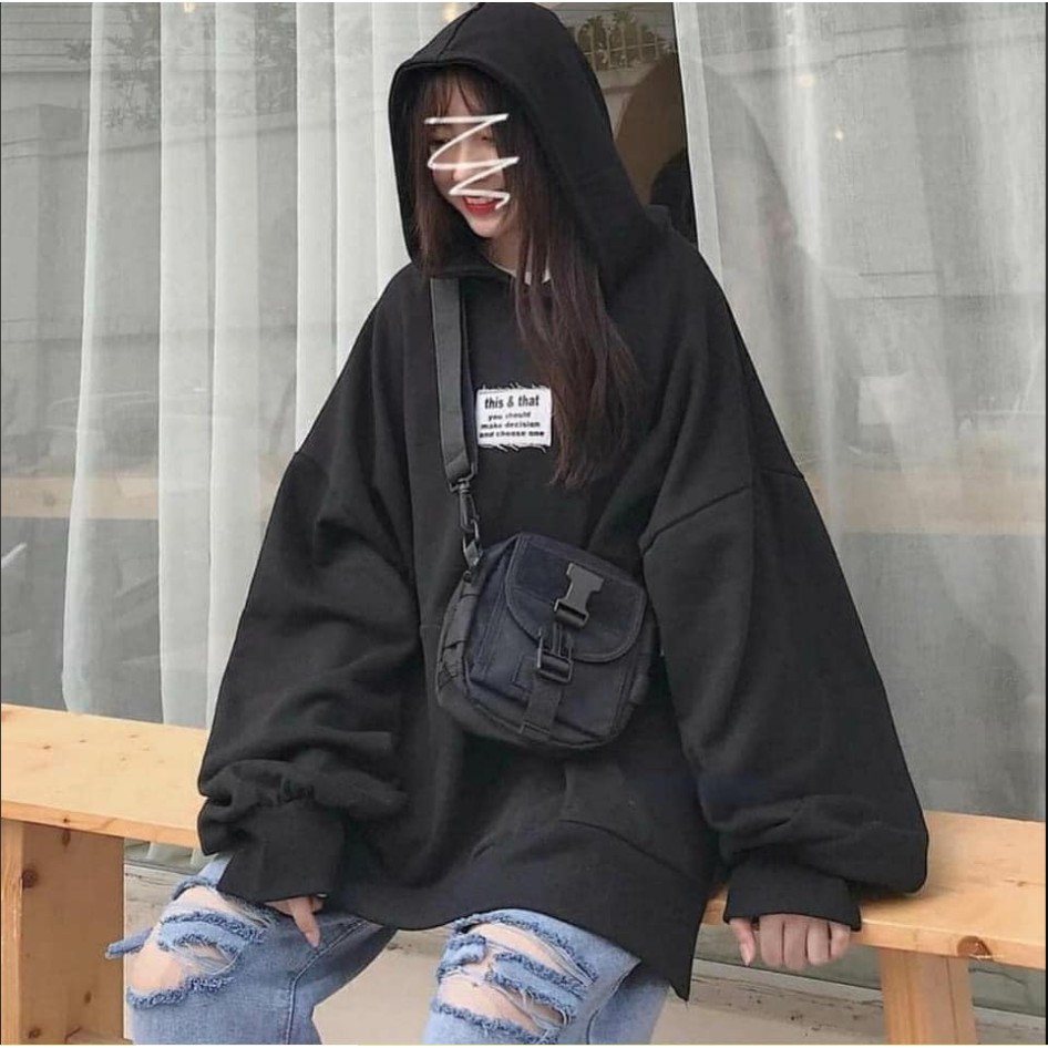 Áo khoắc Hoodie chữ giữa ngực có mũ - Tặng giấy thơm - A10 | BigBuy360 - bigbuy360.vn