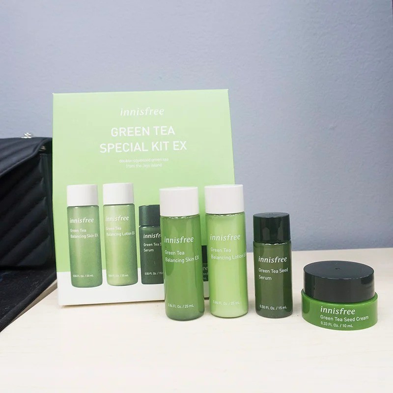 Bộ Kit 4 Sản Phẩm Dưỡng Ẩm Innisfree Green Tea Special Kit Ex