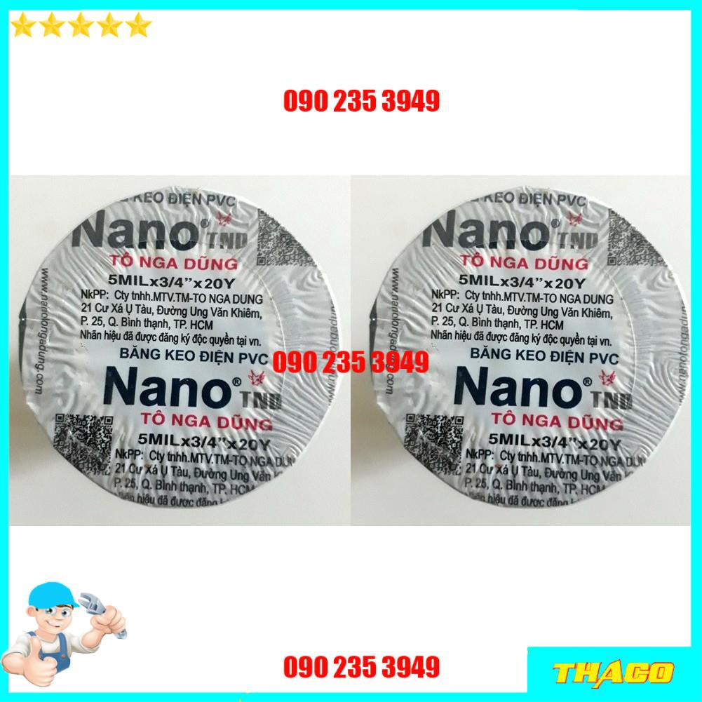 2 cuộn băng keo điện PVC 10y Nano - PVC10yNano Đsg