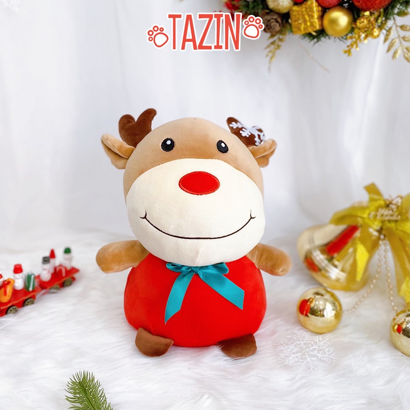 Gấu bông tuần lộc tai tuyết trang trí giáng sinh noel cho bé cao cấp TAZIN