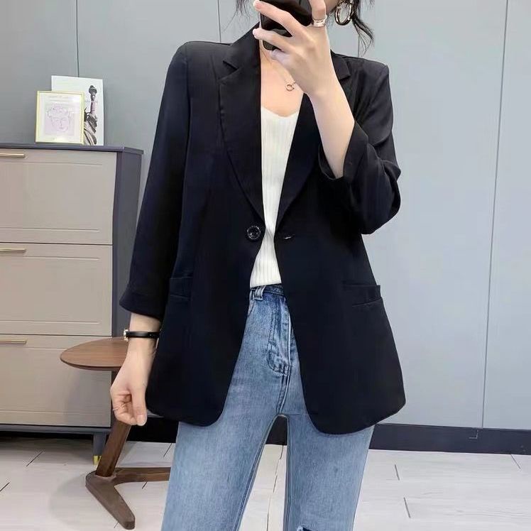 Áo Khoác Vest Vải Voan Mỏng Thoáng Khí Phong Cách Hàn Quốc Thời Trang Xuân Hè Mới 2022