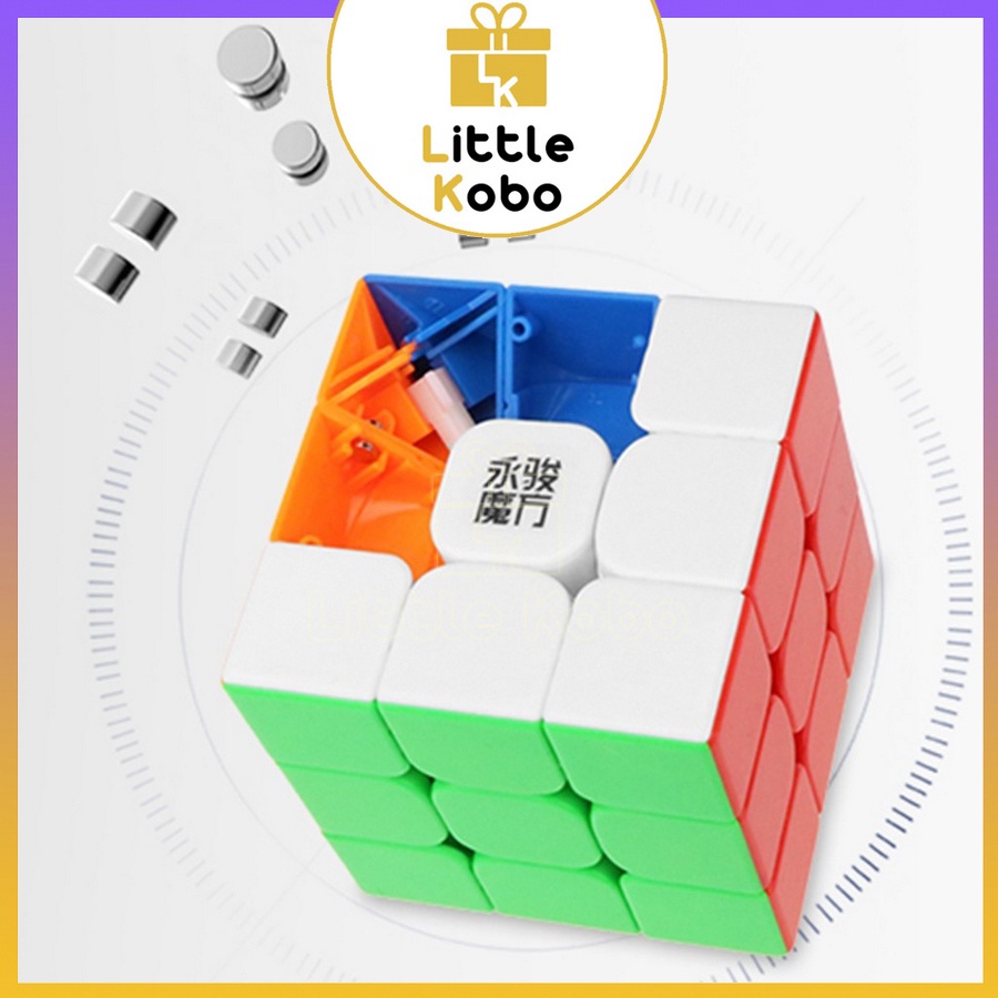 Rubik 3x3 YJ YuLong V2 M 3x3 YongJun V2M Nam Châm Rubic 3 Tầng Đồ Chơi Trí Tuệ Trẻ Em Phát Triển Tư Duy - Little Kobo