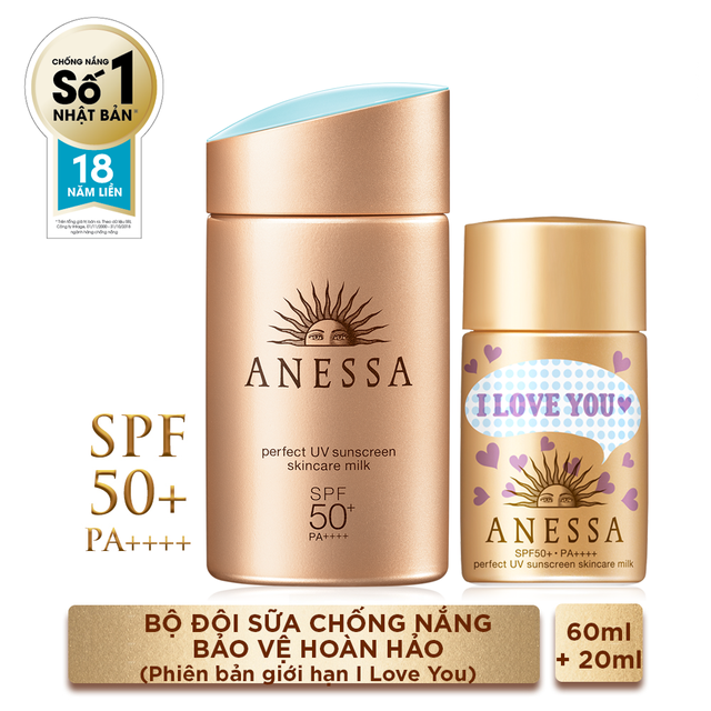  Bộ đôi chống nắng bảo vệ hoàn hảo Anessa Perfect UV Sunscreen Skincare Milk | WebRaoVat - webraovat.net.vn