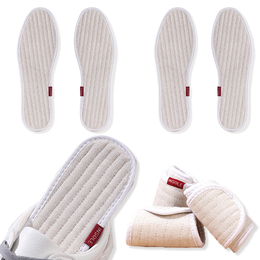 Miếng Lót Giày Vải Cotton Mỏng Mềm Mại Thấm Hút Mồ Hôi Thoáng Khí Thoải Mái Có Thể