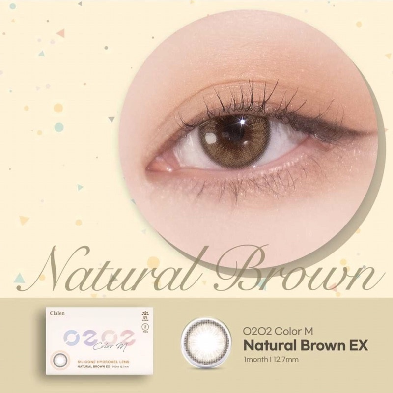 LENS 3 THÁNG - KÍNH ÁP TRÒNG O2O2 MÀU NATURAL BROWN