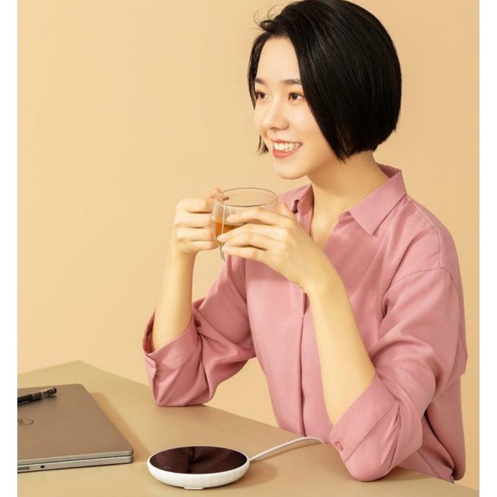 Đế hâm nóng đồ uống Xiaomi-Đế giữ nhiệt Xiaomi-Làm nóng 55 độ-Thích hợp mọi loại cốc-mi_saigon_lt