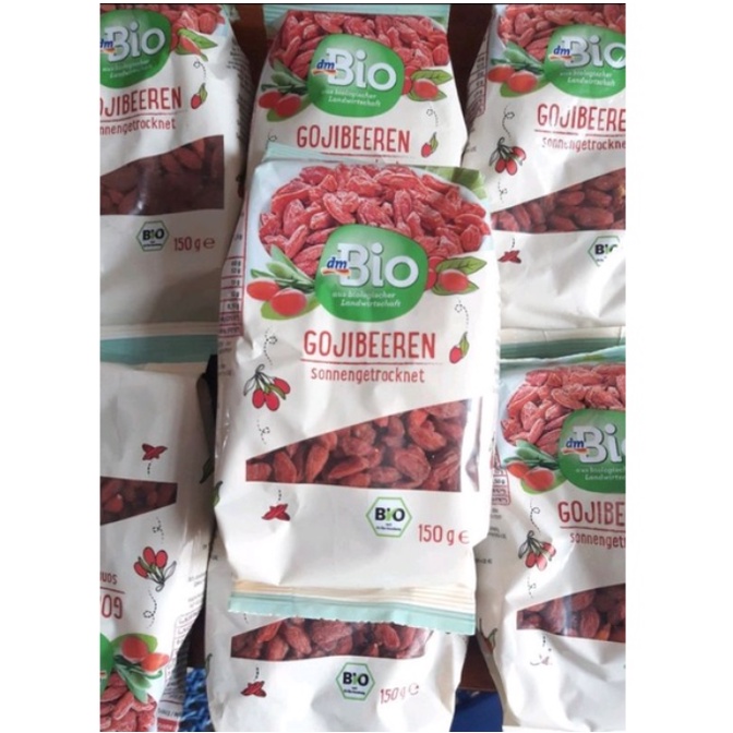 Hạt kỳ tử hữu cơ organic DM Bio Goji Beeren Đức 150g tốt cho sức khoẻ &amp; trẻ nhỏ - Shop Viloet