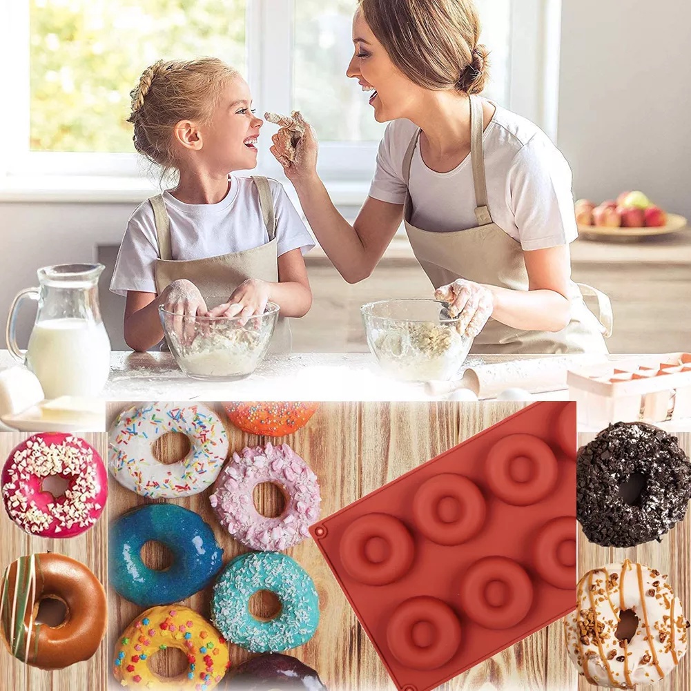 Khuôn Silicon làm bánh Donut/Socola/món tráng miệng  hiệu Walfos cao cấp