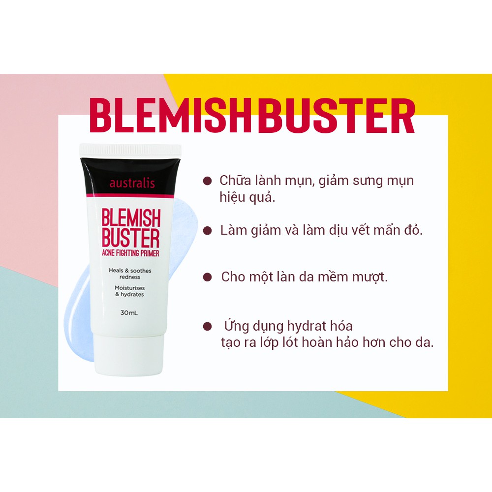 Kem Lót Cho Da Mụn Giúp Giữ Ẩm - Australis Blemish Buster 30ml | BigBuy360 - bigbuy360.vn