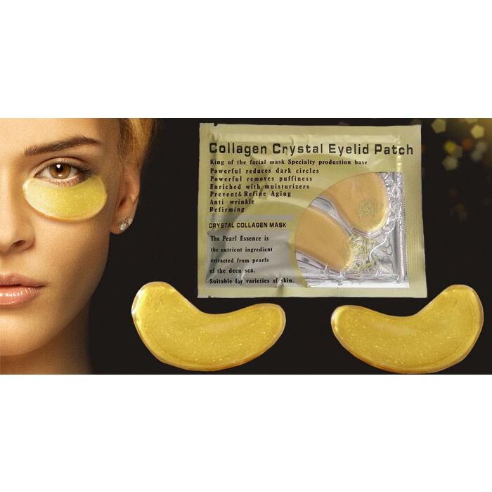 &lt;Lẻ&gt; Gói Mặt Nạ Mắt Collagen Pha Lê Crystal Gold (Miếng Vàng)- HÀNG MỚI VỀ