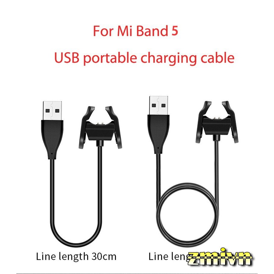 Cáp sạc / Cáp sạc kẹp cho Xiaomi Mi Band 5 hàng chuẩn SIKAI