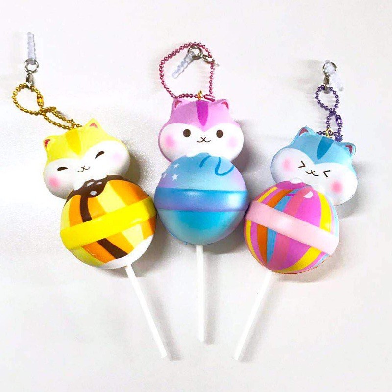 Poli hamster kẹo Lollipop squishy