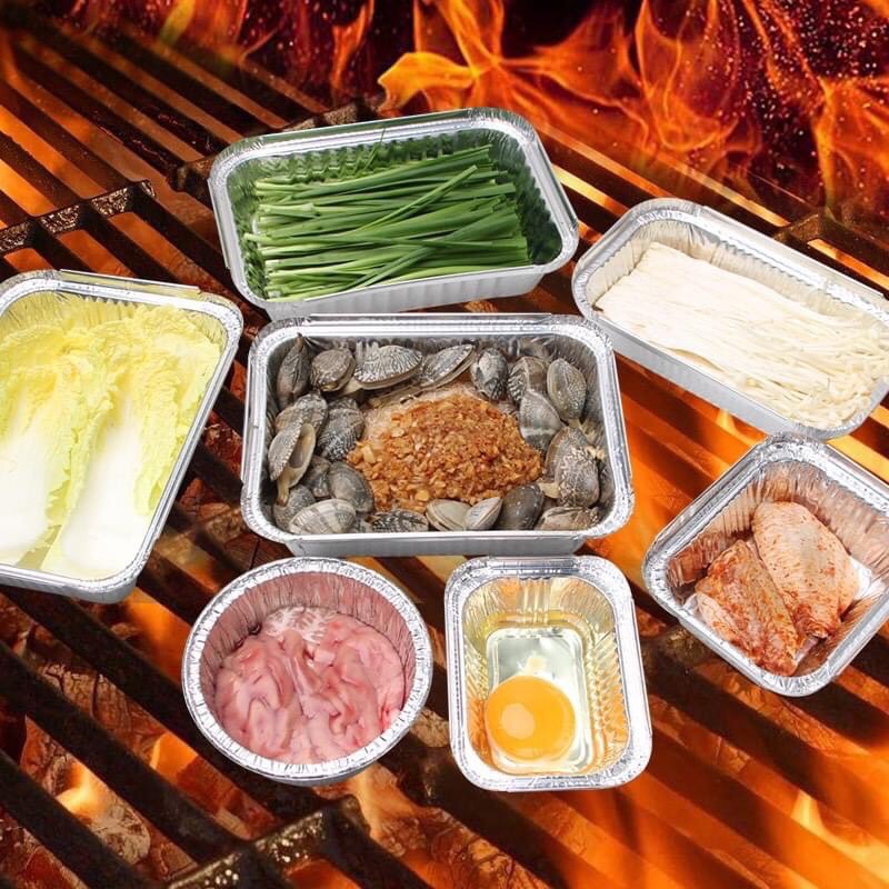 Sỉ 1000 cái khay nhôm 1000ml có nắp