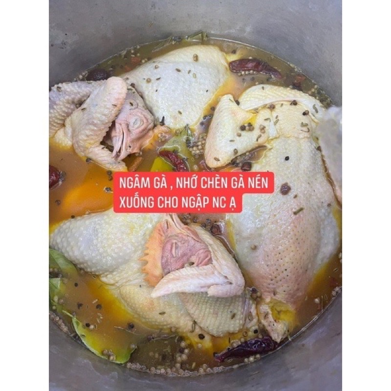 [ Tiết Kiệm 12k ] Combo 1 Gia Vị Gà Ủ Muối Hoa Tiêu và 1 set chè Bưởi An Giang nấu 12 ly