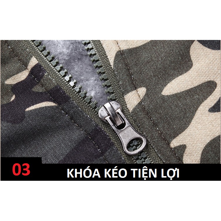 [XẢ KHO] Áo Khoác Nam Bộ Đội Lót Lông | BigBuy360 - bigbuy360.vn