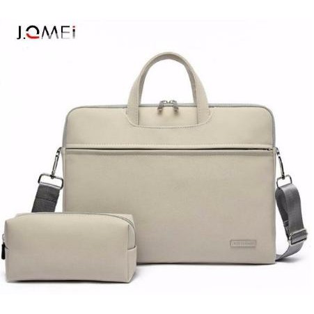 Cặp đựng laptop, macbook cao cấp JQMEI có kèm ví đựng sạc, đai gài hành lý