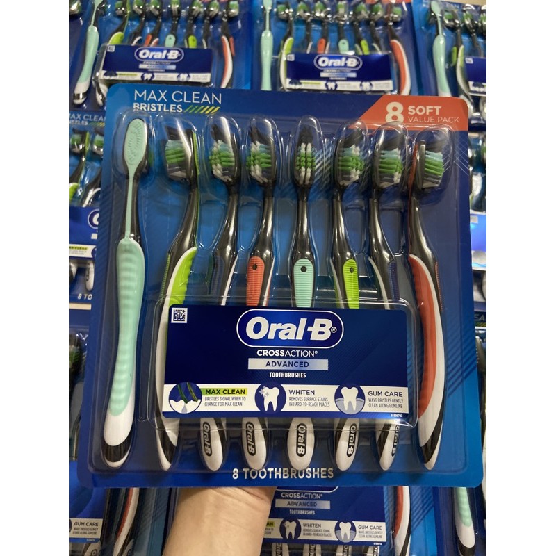 [Bill Mỹ] Set 8 bàn chải Oral-B chuẩn Mỹ