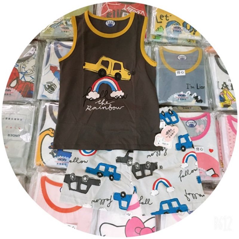 💥Sale💥 Bộ ba lỗ cotton xuất hàn 💯Hàng Quảng Châu_ Bảng 2 nhí !