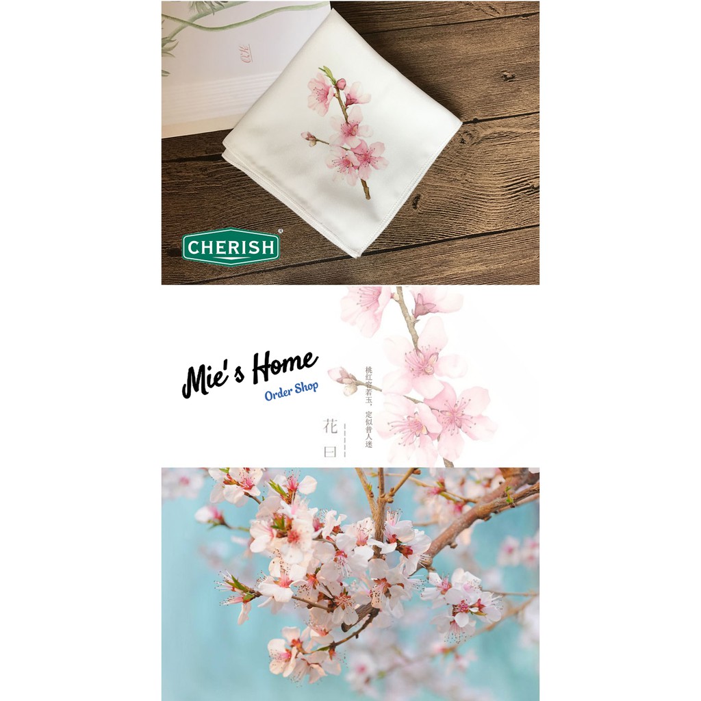 [Có sẵn] Bộ Kit tập thêu khăn tay Cherish Bộ Sưu tập Hoa Combo thêu trang trí – Handmade DIY – bao gồm khung - Mie Shop