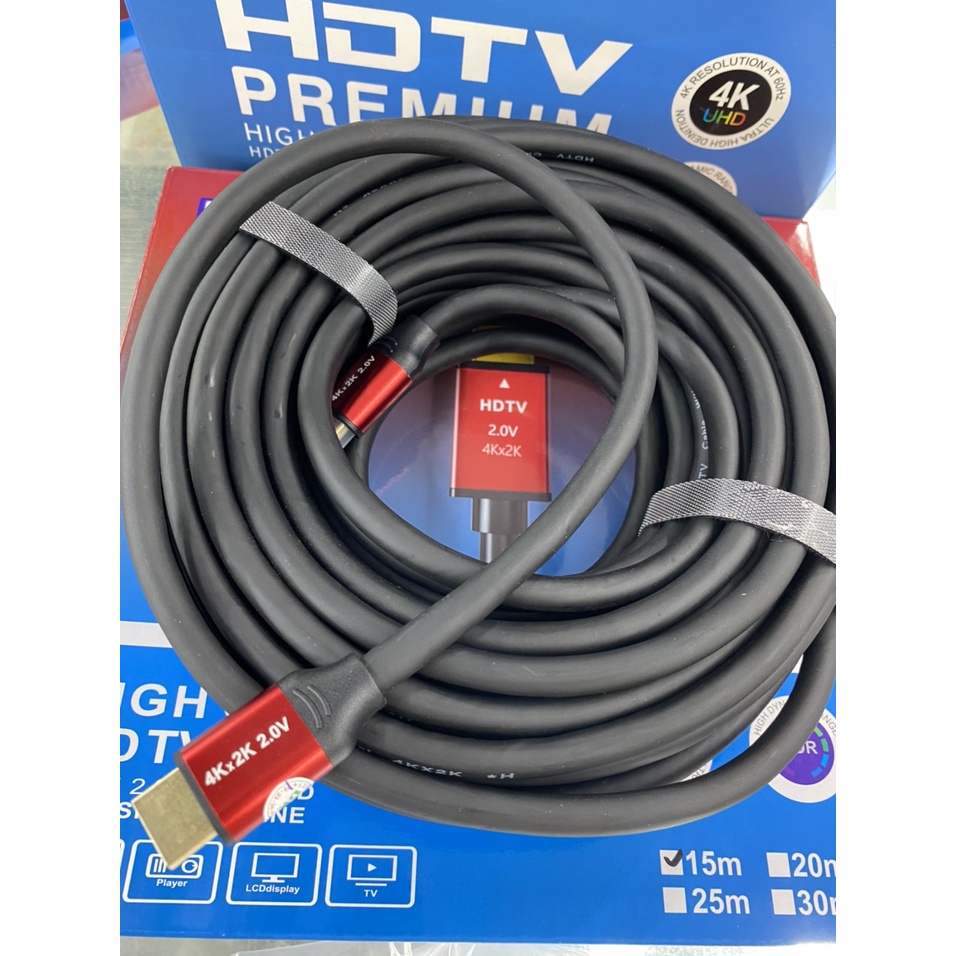 Cáp HDMI HDTV 10M 15M 20M lõi đồng HDTV 4K*2K chuẩn FULL HD 1080p