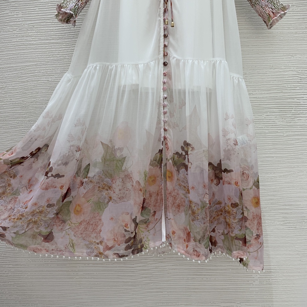 Đầm nữ thời trang cao cấp Zimmerman thiết kế mẫu hoa, phong cách ngọt ngào, điệu đà