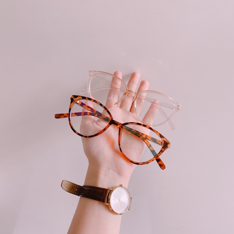 Kính Mắt Mèo trong suốt phong cách trẻ trung