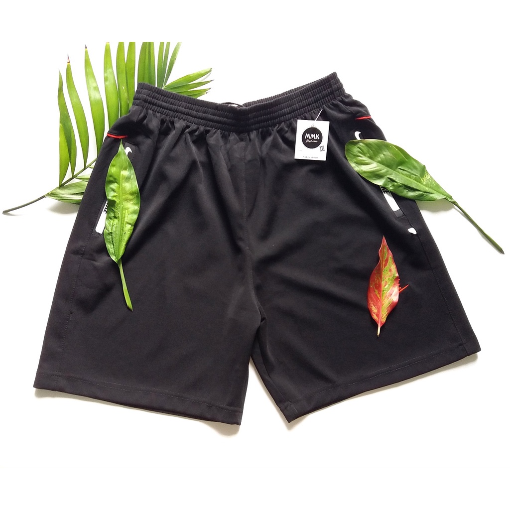 Quần short nam thể thao, kiểu Hàn Quốc, thun co giãn, vải dày (size 50-75kg)