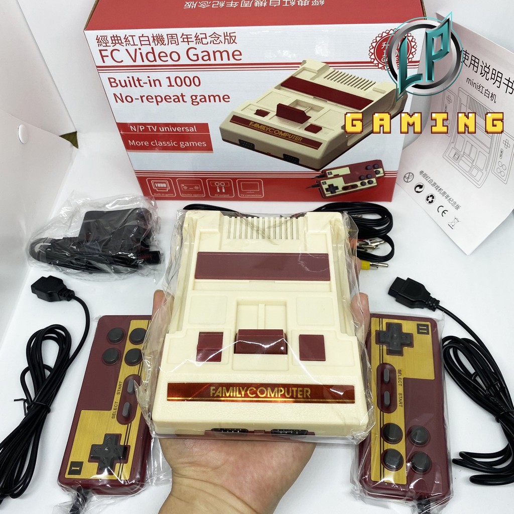 Máy Chơi Game Điện Tử 4 Nút D19 SNES Family Computer Chỉ 8X,9X Mới Biết Máy Chơi Game Cầm Tay  2 Người Chơi Có Dây