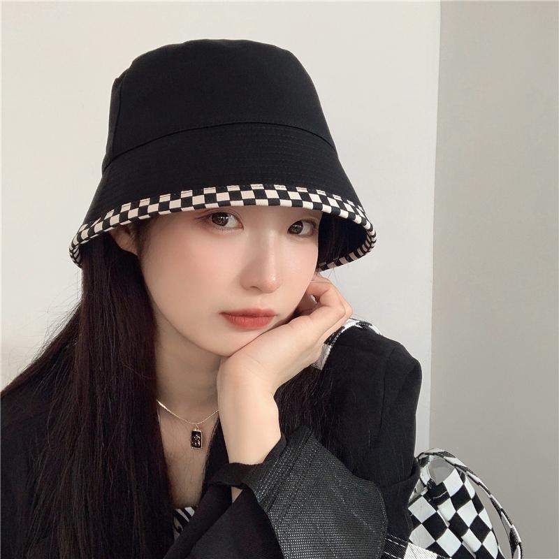 Nón Tai Bèo Dệt Kim Màu Đen Phong Cách Retro Cho Cặp Đôi