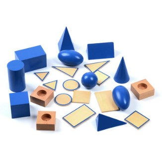 Đồ Chơi Thông Minh Hình Khối Có Đế Montessori (The Geometic Solids)