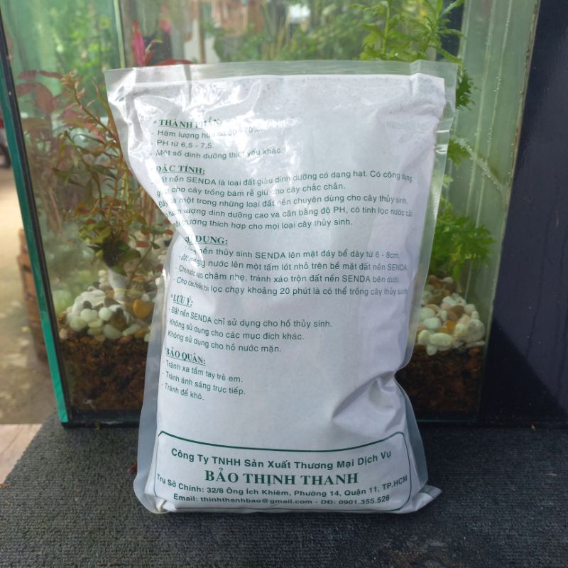 Phân nền Senda cho hồ thủy sinh, thùng xốp 500g PK030