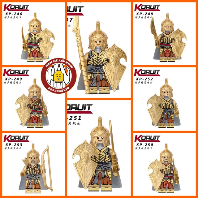 Đồ chơi xếp hình - The Lord of The Rings - KT1032 - XP246 &gt; 253 - Lính Tiên Tộc !