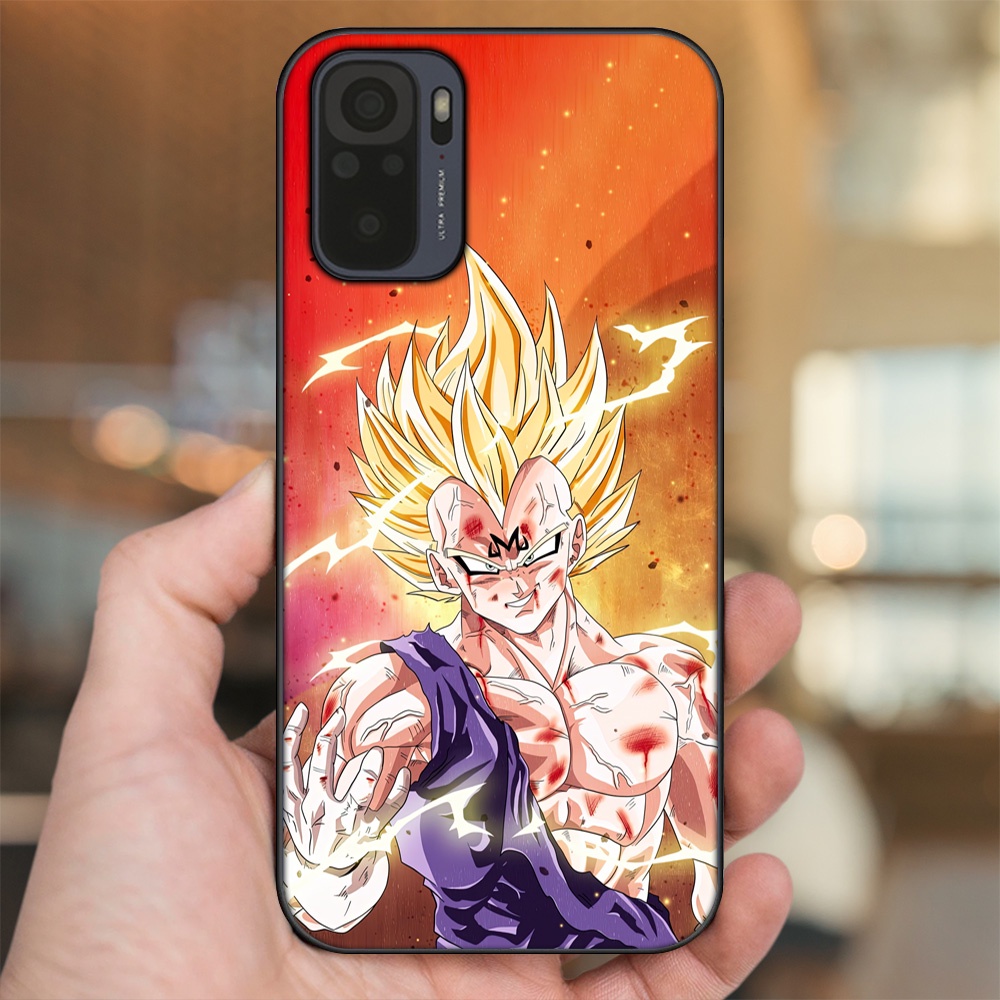 Ốp lưng Xiaomi Redmi Note 10, Note 10s viền đen in hình Vegeta Dragon Ball