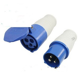 combo phích + ổ cắm công nghiệp
