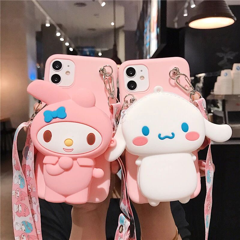 Ốp điện thoại TPU mềm có ví và dây đeo họa tiết 3D cho Oppo Reno 2 Z Realme 8 Pro A16 C11 C21 C20 C21 A54 A55 A94 F19 F7 F9 F11 Pro