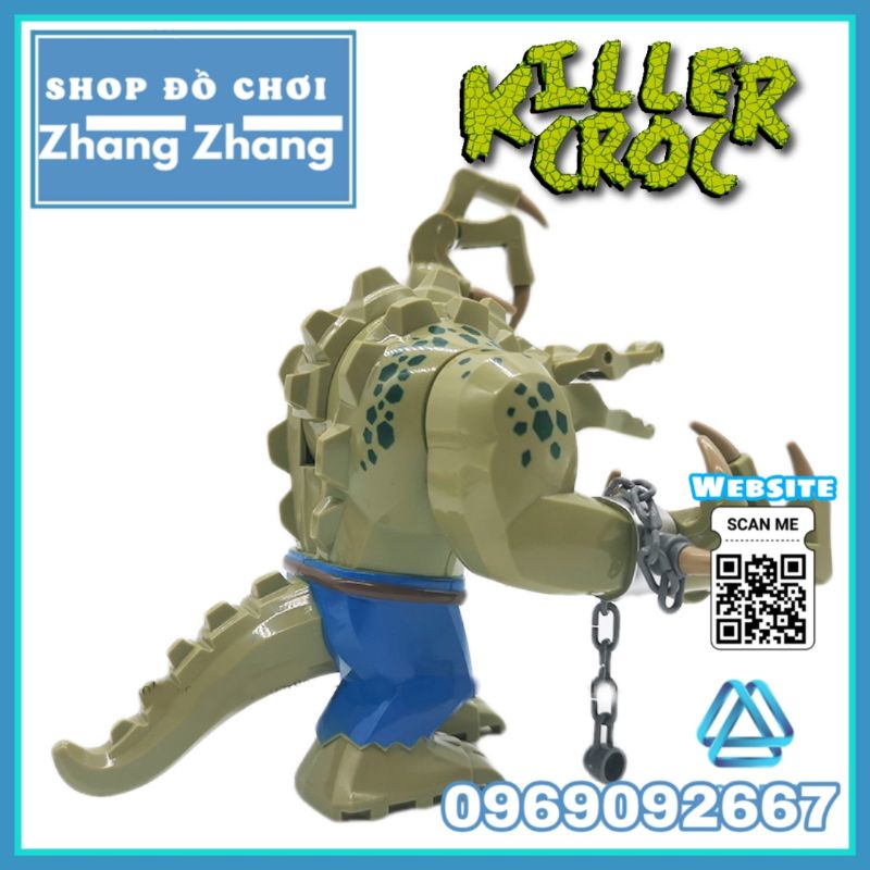 Đồ chơi Xếp hình Killer Croc Crocodile trong người dơi Batman Minifigures Pogo PG1865 LeLe D173