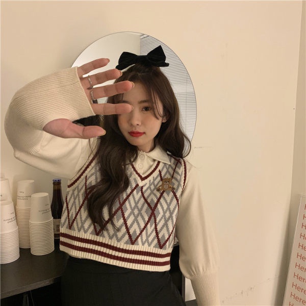 Áo Len Không Tay Cổ Chữ V Thời Trang 198596Áo Sát Nách Dáng Ngắn Kiểu Hàn Quốc Thiết Kế Trẻ Trung Cá Tính | BigBuy360 - bigbuy360.vn