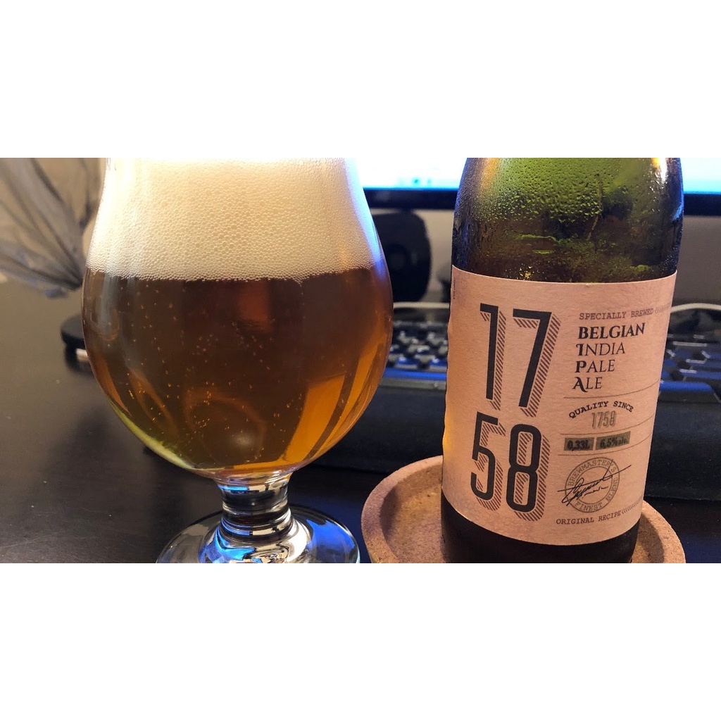 Bia 1758 IPA 6.5% Bỉ – thùng 12 chai 330ml