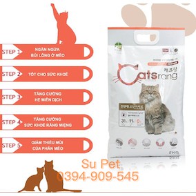 Thức ăn cho mèo hạt Catsrang 5KG nguyên túi mọi lứa tuổi