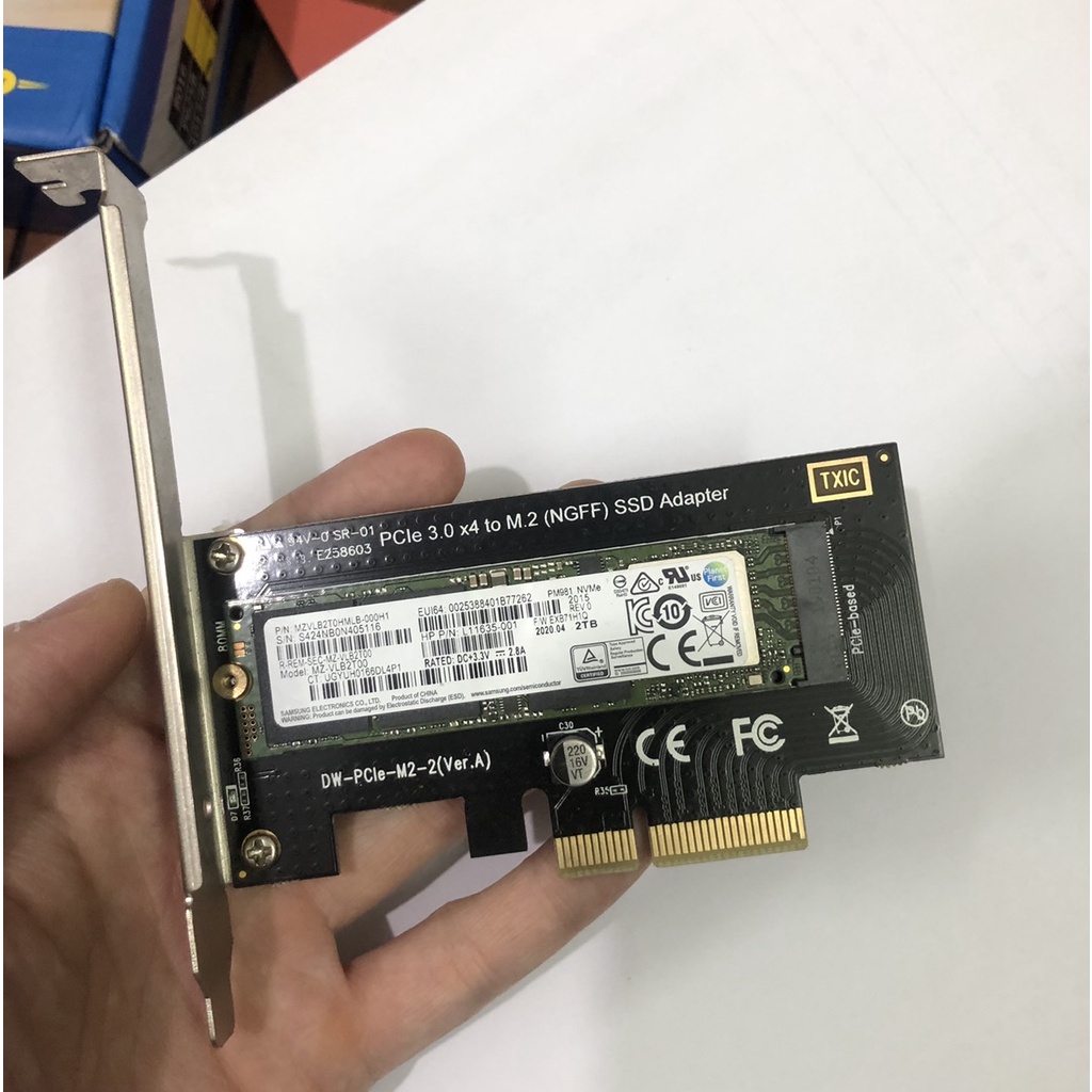 Card gắn ổ cứng SSD chính hãng 512GB, 1T, 2T