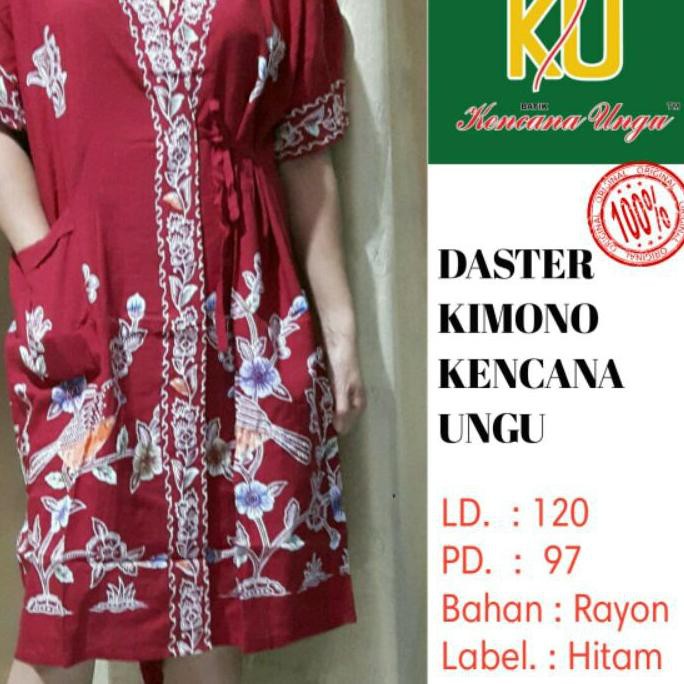 Áo Khoác Kimono Kencana Code-770 Màu Tím / Đen