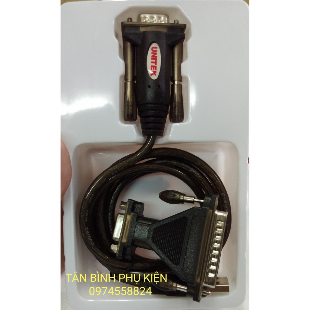 Cáp chuyển từ USB ra COM (RS232) UNITEK Y-105