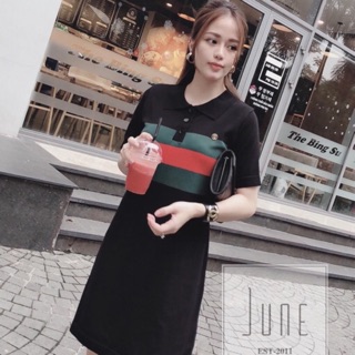 Đầm suông len mongtoghi phối kẻ