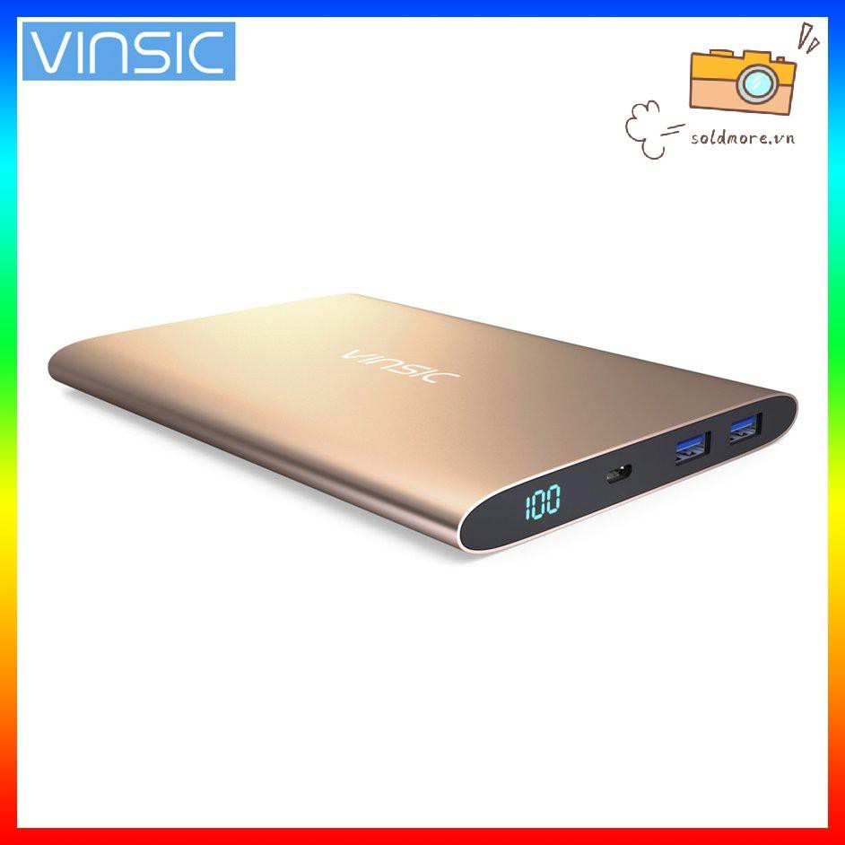 Sạc Dự Phòng 20000mah Siêu Mỏng Có Màn Hình Lcd