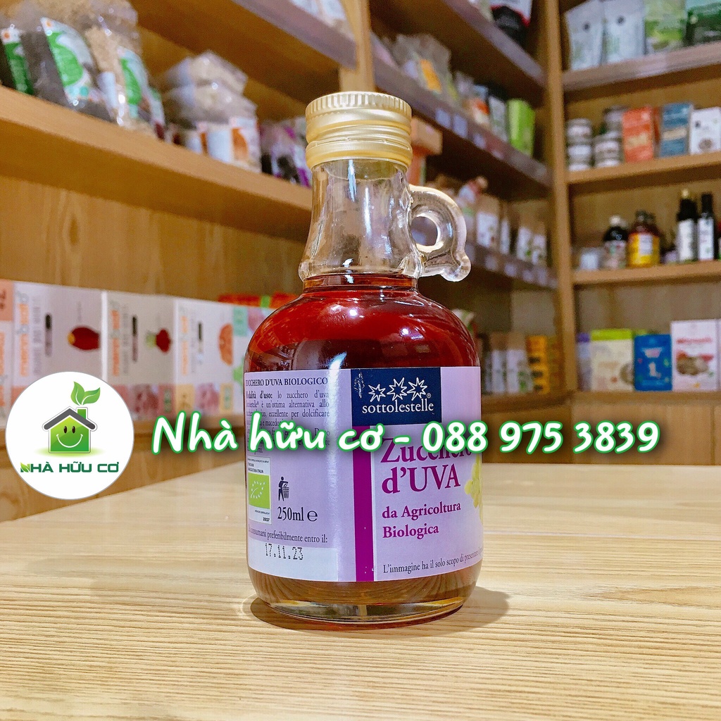 Nước Đường Nho Ý Hữu Cơ 250ml Sottolestelle/ Organic Grape Sugar - Date: 17/11/2023 - Nhà Hữu Cơ
