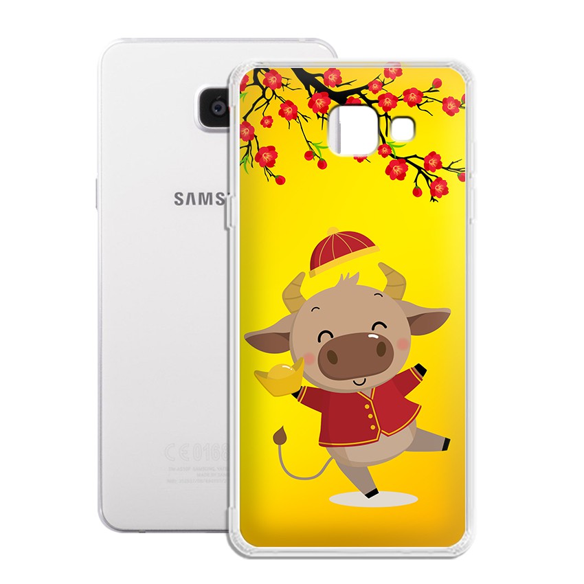 Ốp lưng Samsung Galaxy A5 2016 / A510 Happy New Year, tặng kèm bao lì xì - 01022 - Silicone Dẻo