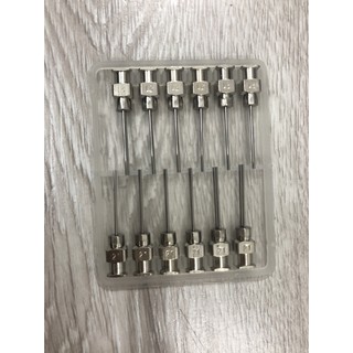 KIM BƠM KEO ĐÔI - METAL NEEDLE TWIN - CHUẨN NHẬT 19G, 21G (12pcs/box)(DDTECH)