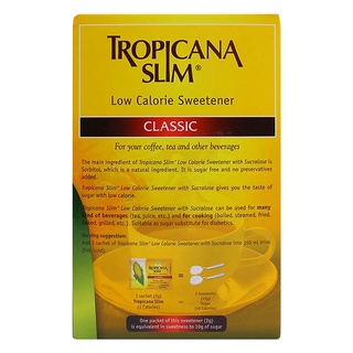 Combo 6 hộp Đường Tropicana Slim Low Calorie Sweetener with Sucralose 100g