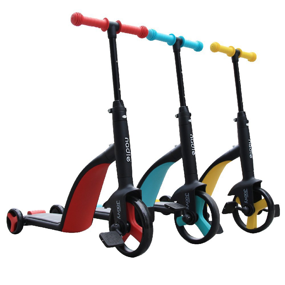 bé Xe tập đi cho trẻ em Siêu xe biến hình xe Scooter, xe chòi chân, xe cân bằng 3 trong 1 cho bé từ 1 tới 6 tuổi  Nadle
