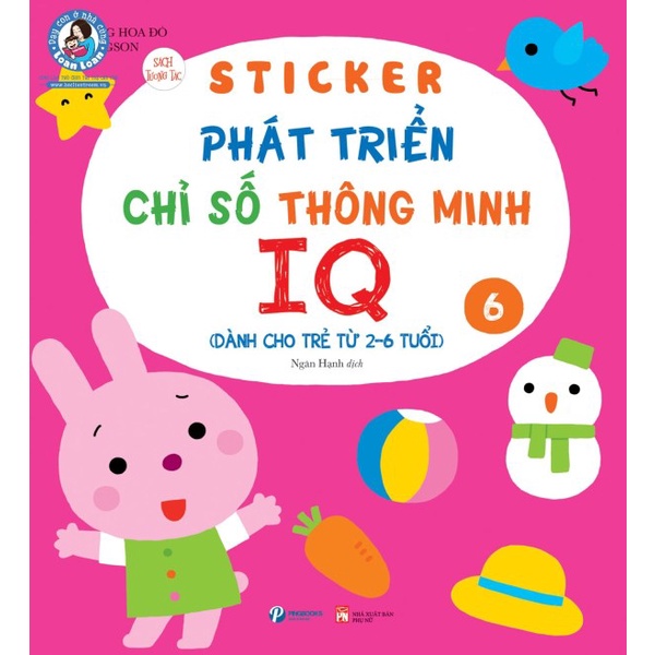 Sách - Sticker phát triển chỉ số thông minh IQ